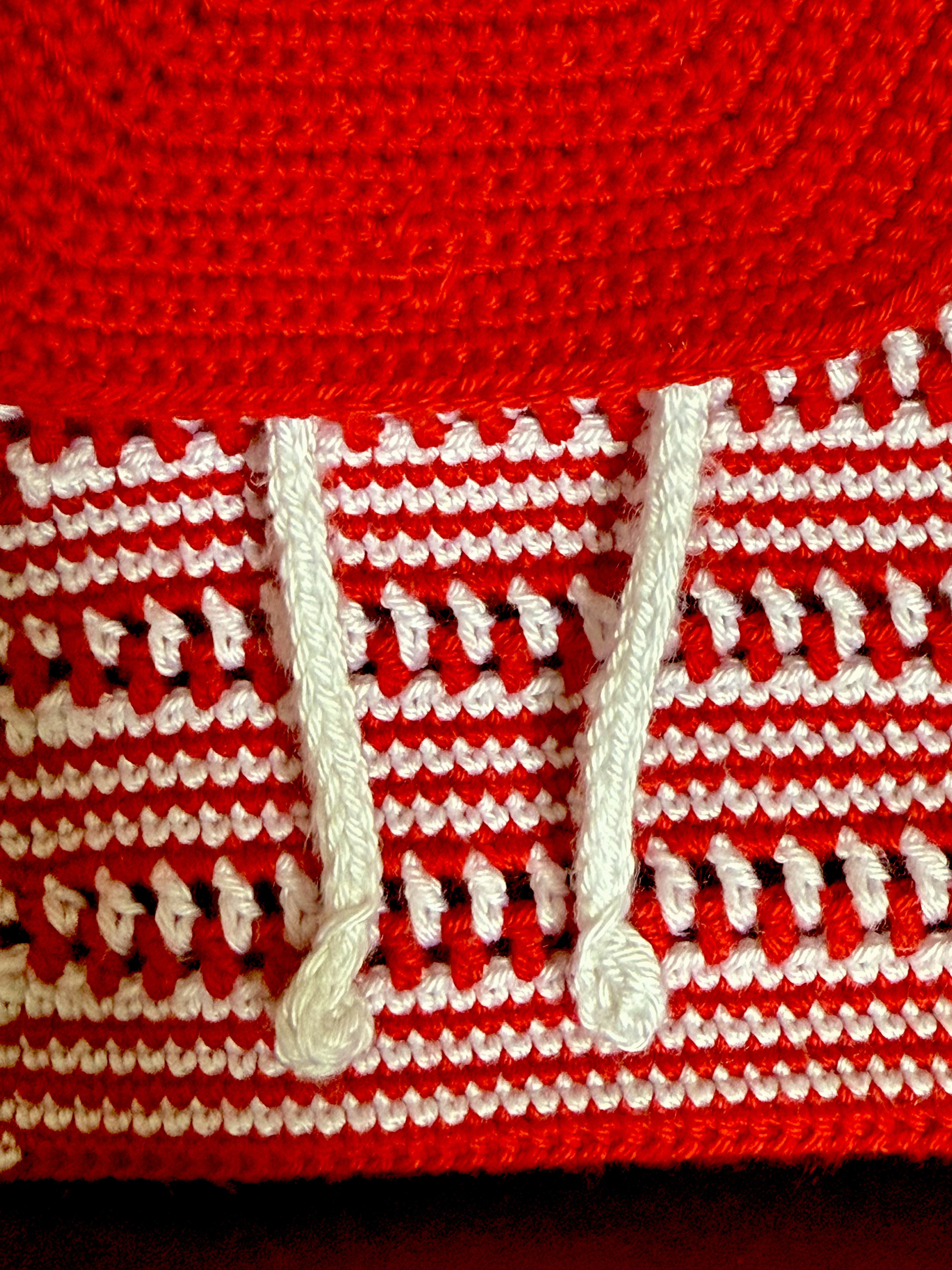 Crochet Mini Purse Detail Straps & Flap